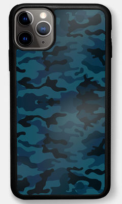 Buy Camo Army Blue - 2D Phone Case for iPhone 11 Pro Max Phone Cases & Covers Online