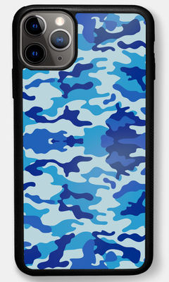Buy Camo Blue - 2D Phone Case for iPhone 11 Pro Max Phone Cases & Covers Online