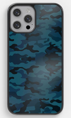 Buy Camo Army Blue - 2D Phone Case for iPhone 12 Pro Max Phone Cases & Covers Online