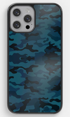 Buy Camo Army Blue - 2D Phone Case for iPhone 12 Pro Phone Cases & Covers Online