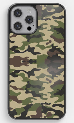 Buy Camo Army Green - 2D Phone Case for iPhone 12 Pro Phone Cases & Covers Online