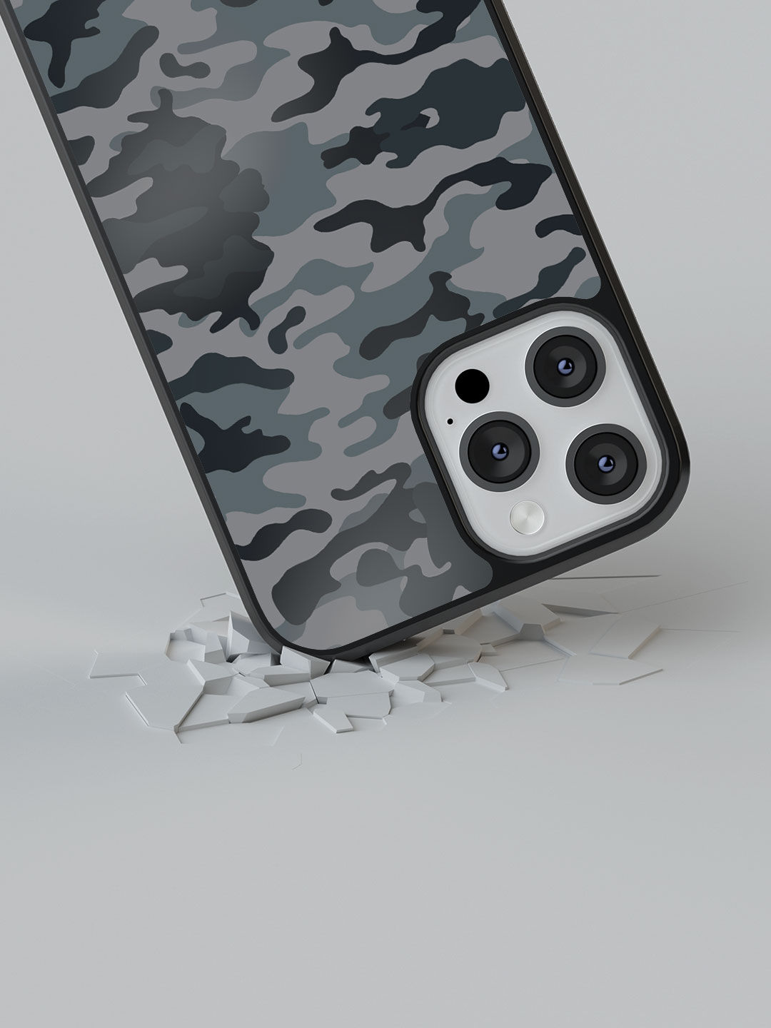 iPhone 13 Pro Max Slim Case - Grey Camo