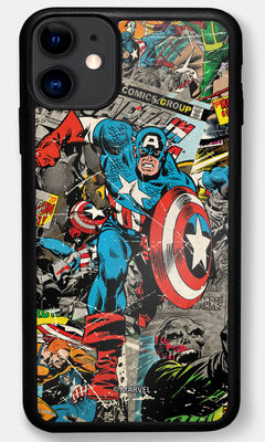 Buy Comic Captain America - Bumper Cases for iPhone 11 Phone Cases & Covers Online