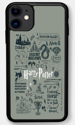 Buy Harry Potter Infographic Grey - Bumper Cases for iPhone 11 Phone Cases & Covers Online