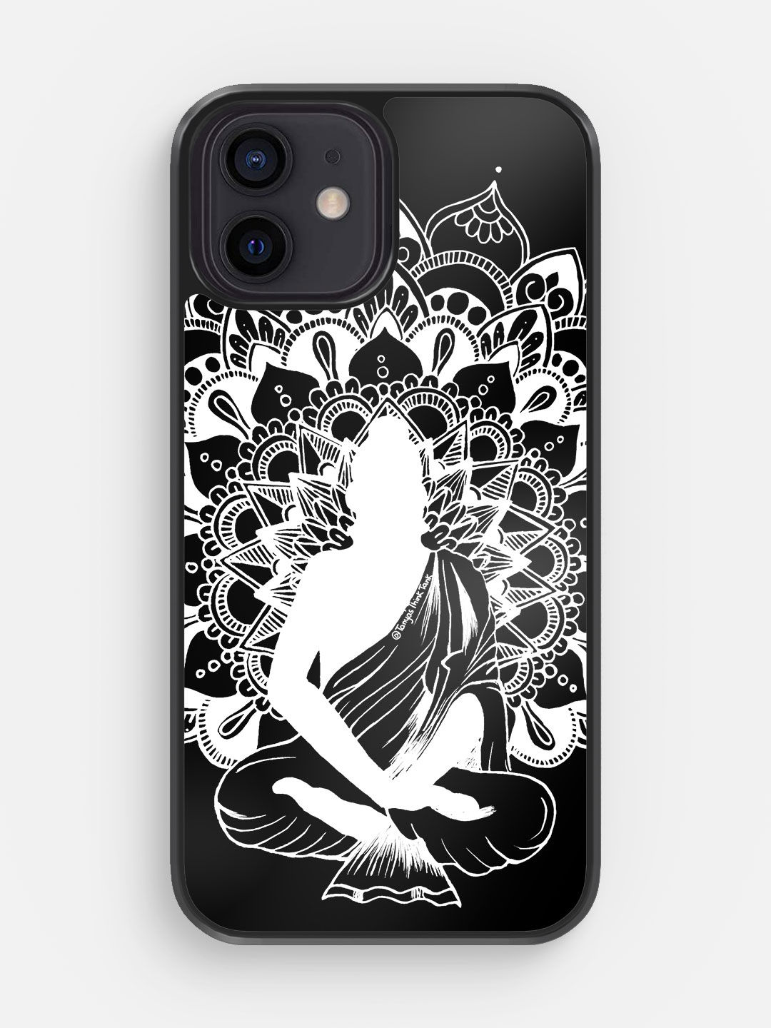 Buy Buddha Mandala White - Bumper Phone Case for iPhone 12 Phone Cases & Covers Online