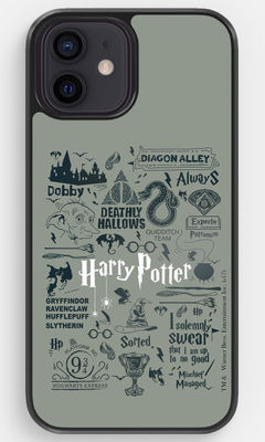Buy Harry Potter Infographic Grey - Bumper Cases for  iPhone 12 Phone Cases & Covers Online