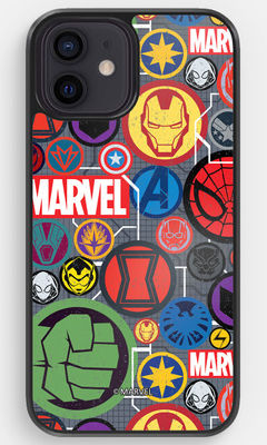 Buy Marvel Iconic Mashup - Bumper Cases for  iPhone 12 Phone Cases & Covers Online