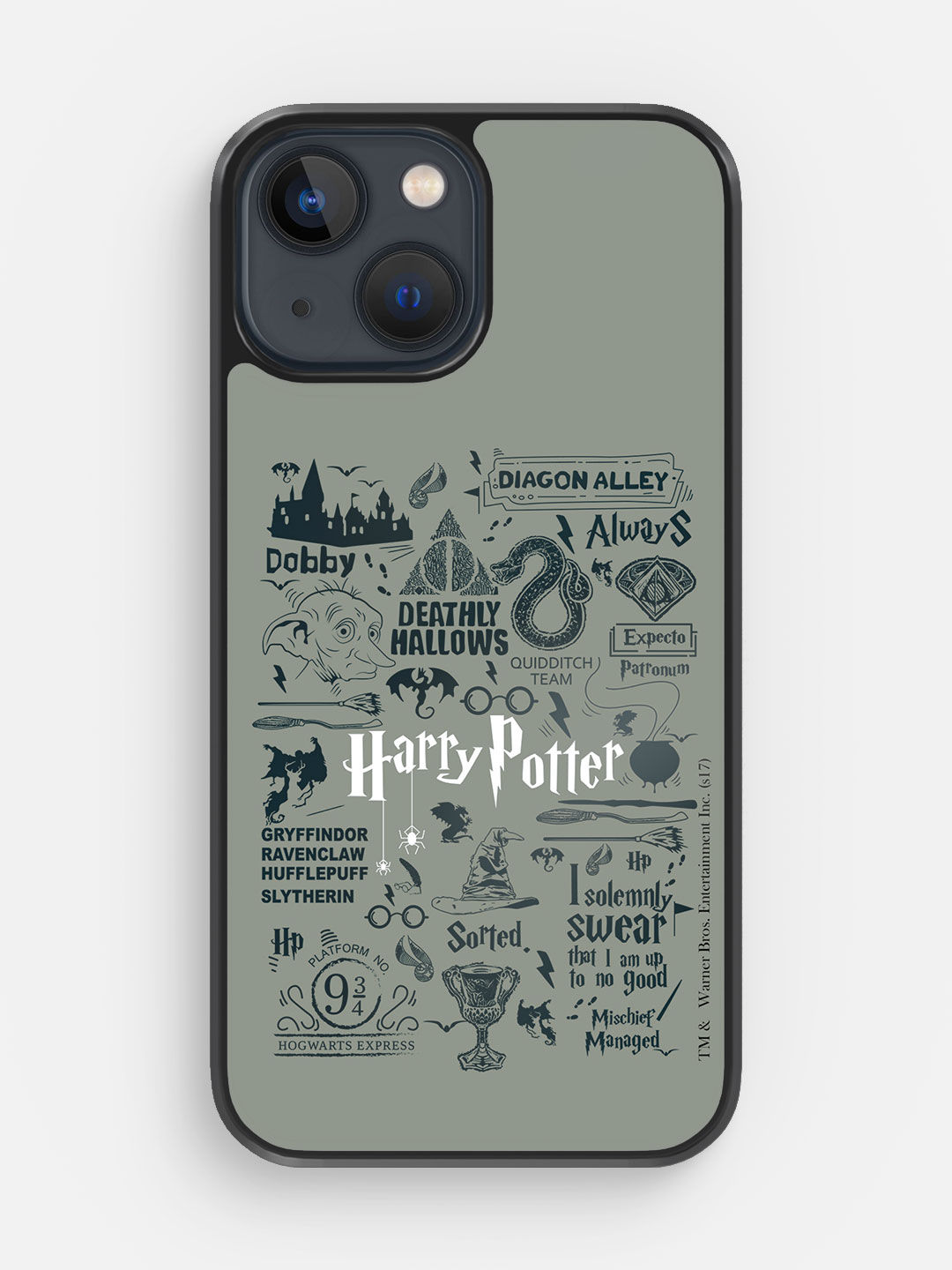 Buy Harry Potter Infographic Grey Macmerise Bumper Case for iPhone