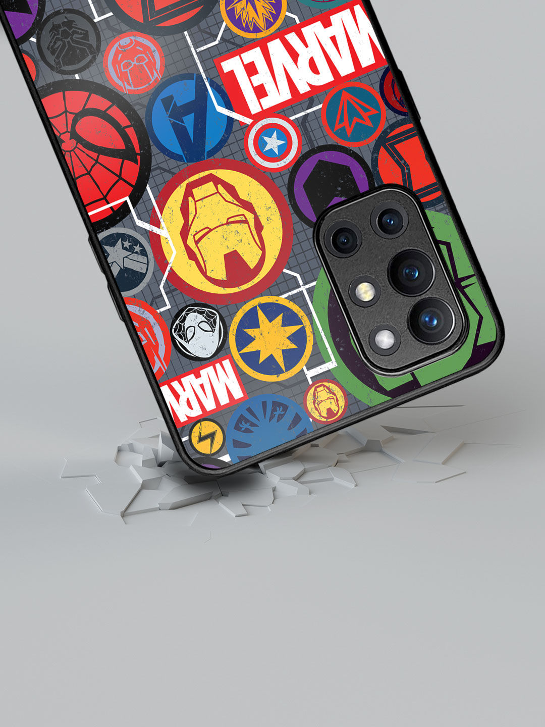 Buy Marvel Iconic Mashup Macmerise Glass Case for iPhone 13 Online