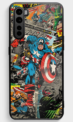 Buy Comic Captain America - Bumper Cases for  Oneplus Nord Phone Cases & Covers Online