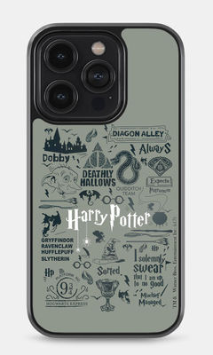 Buy Harry Potter Infographic Grey - Bumper Cases for iPhone 14 Pro Phone Cases & Covers Online