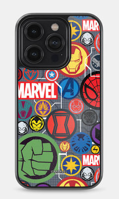 Buy Marvel Iconic Mashup - Bumper Cases for iPhone 14 Pro Phone Cases & Covers Online