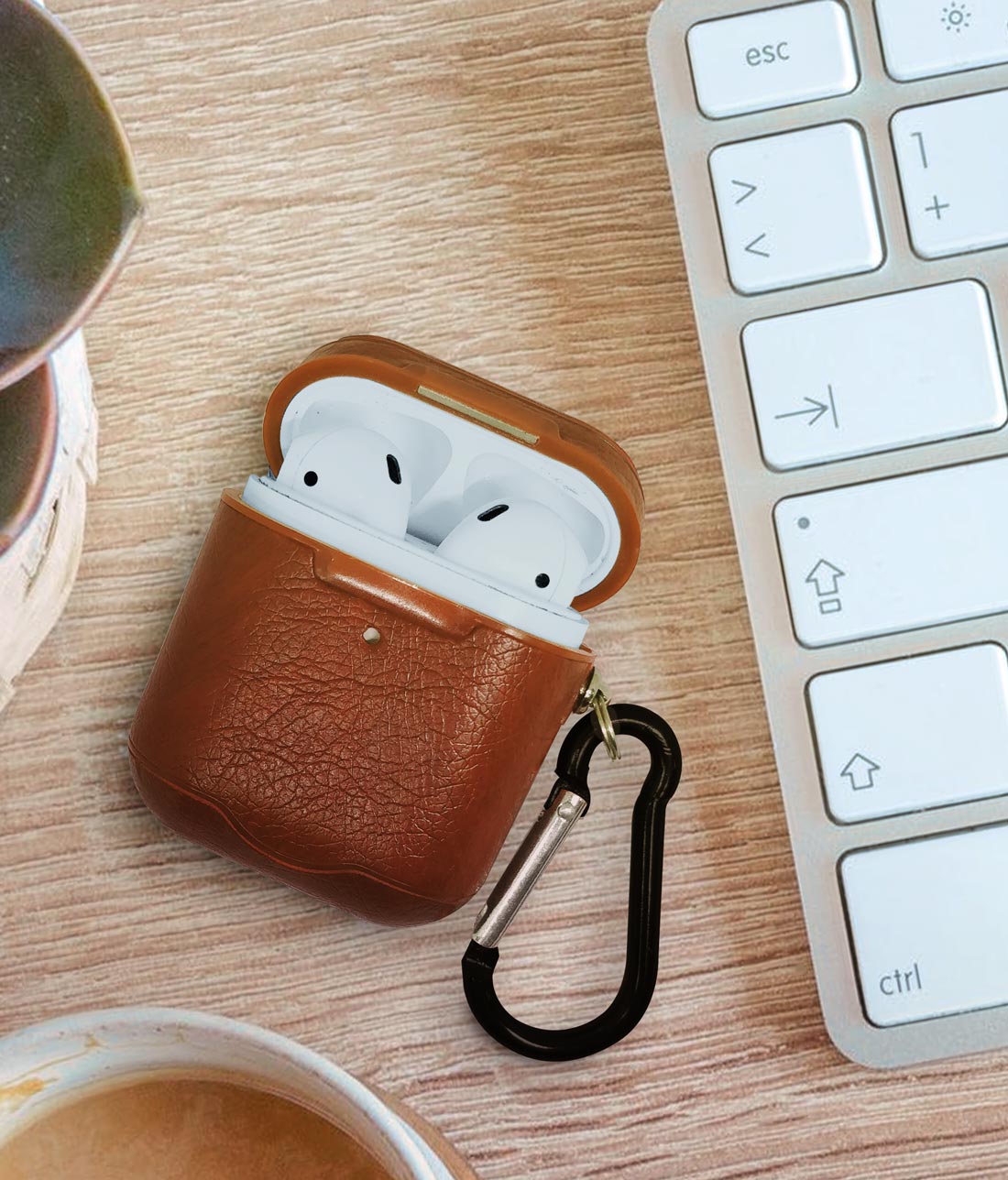 Airpods 2 leather discount case