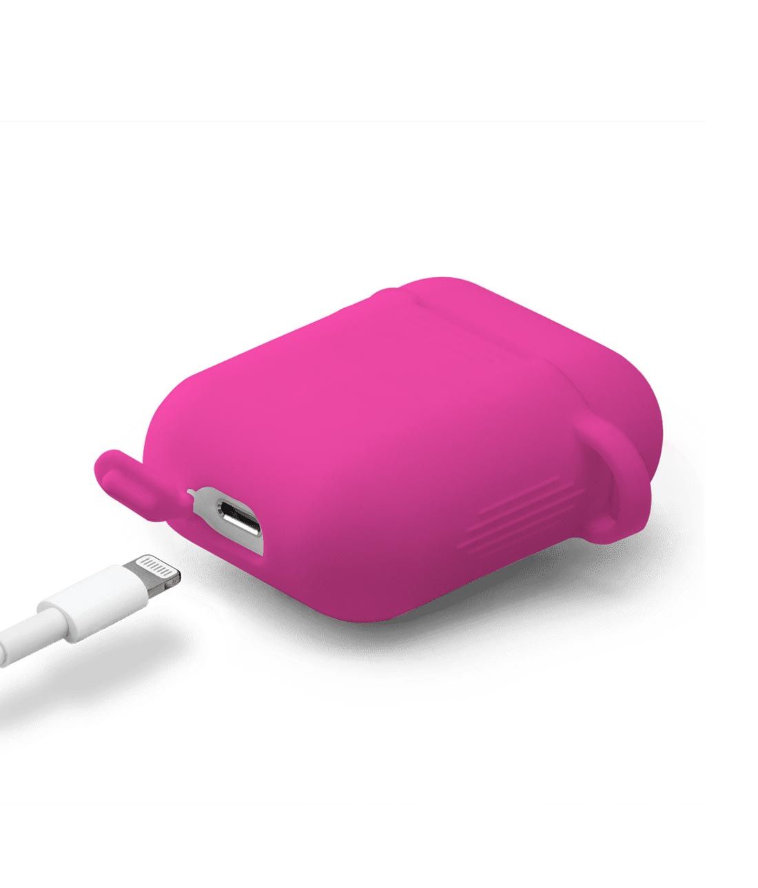 Silicone Case Fuschia Pink AirPods Case