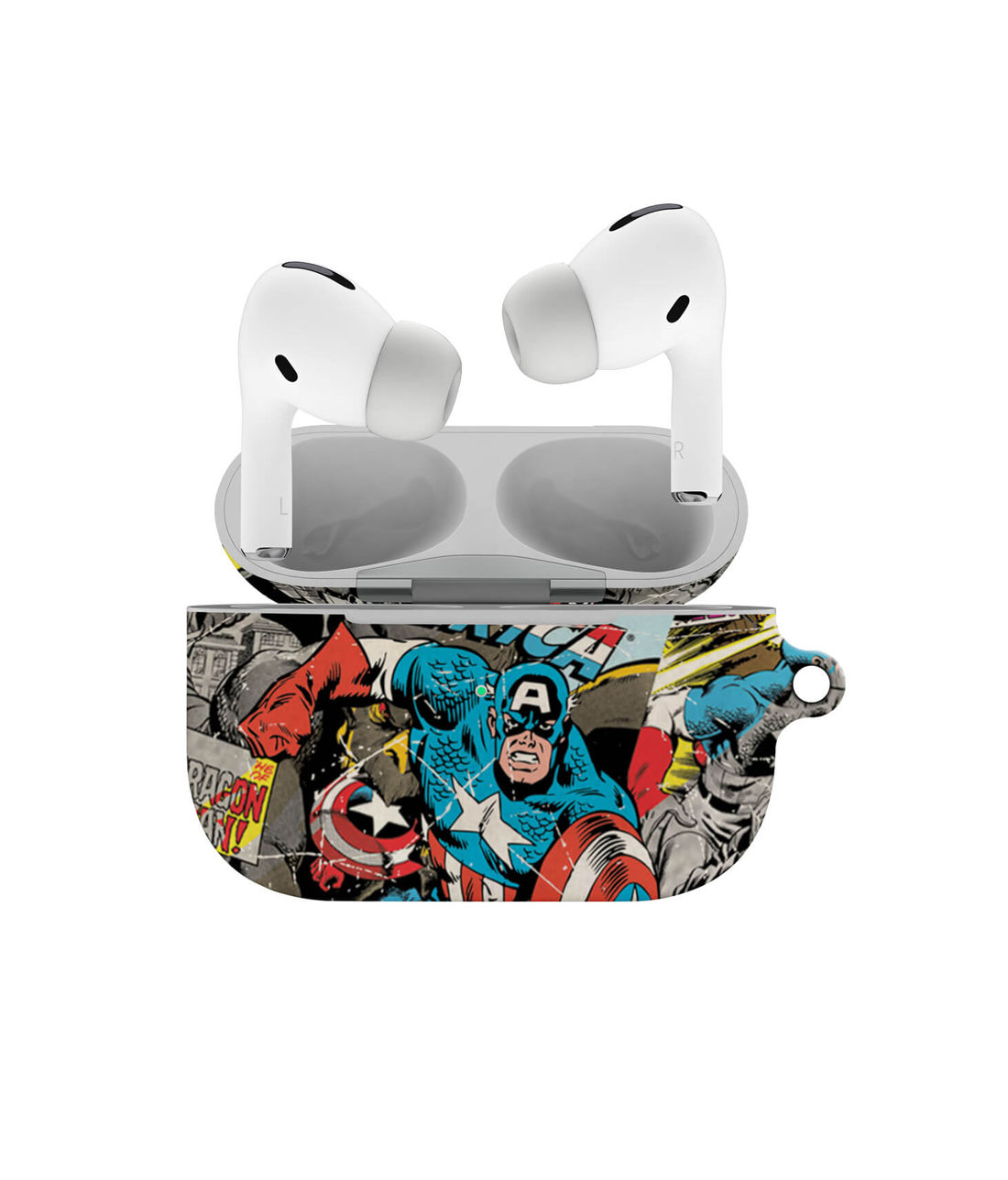 Buy Comic Captain America - Hard Shell Airpod Pro Case Airpod Cases Online