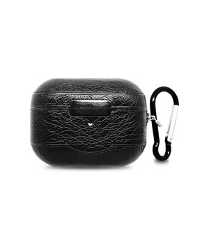 Macmerise Airpod Pro Case Leather Case Black - AirPods Pro Case