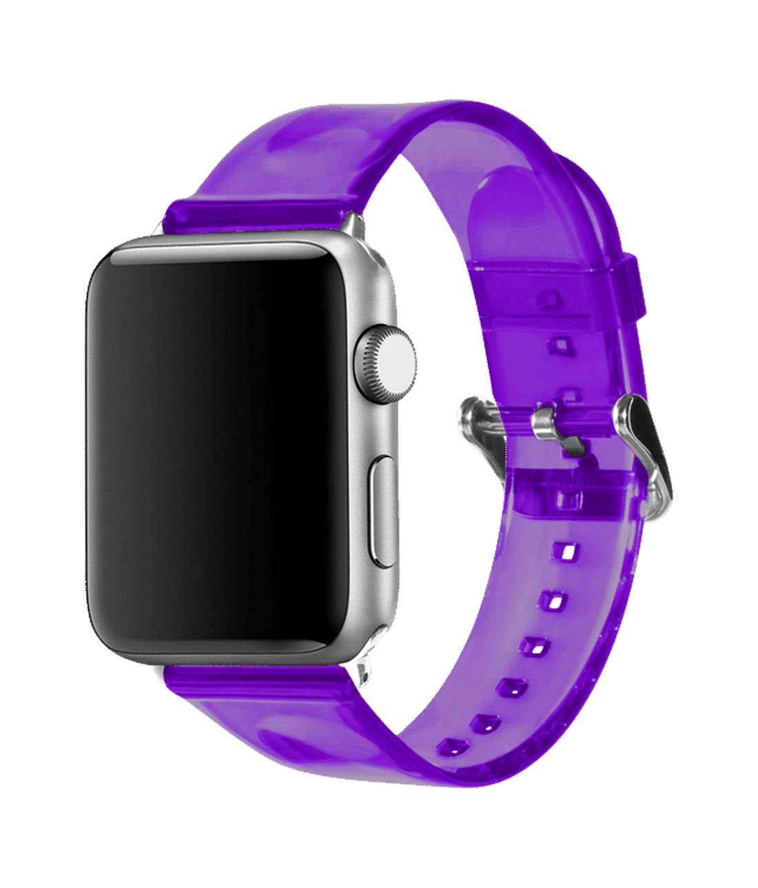 Violet Treat - Clear Apple Watch Band (38 / 41 MM)