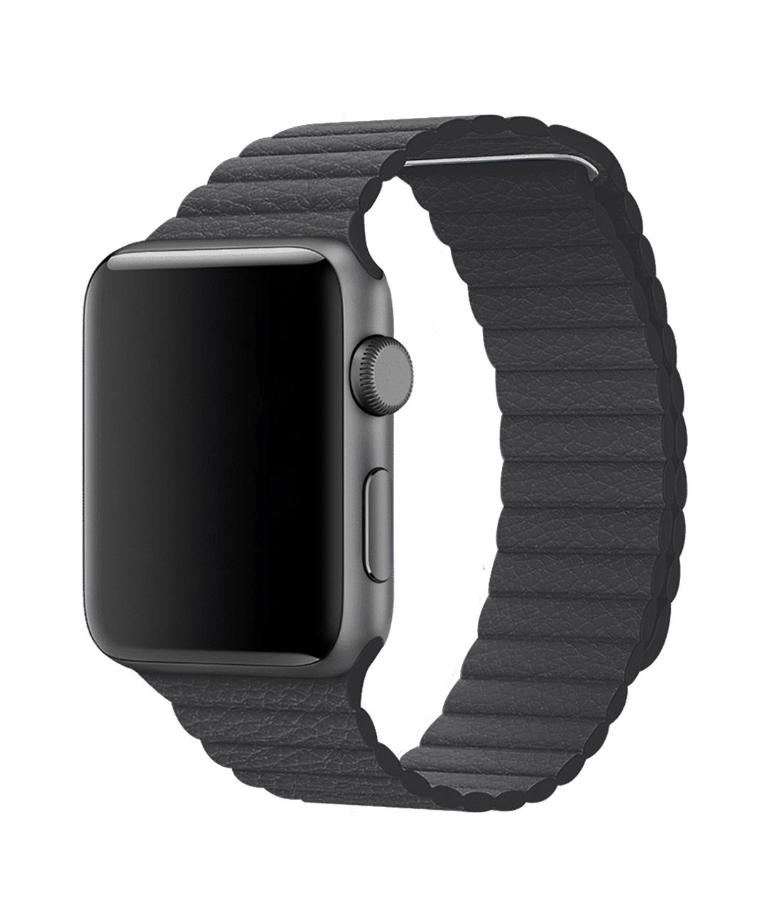 Magnetic Leather Ash Grey - Leather Apple Watch Band (42 / 45 MM)