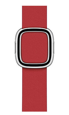 Buy Modern Buckle Crimson Red - Leather Apple Watch Band (42 / 45 MM) Apple Watch Bands Online