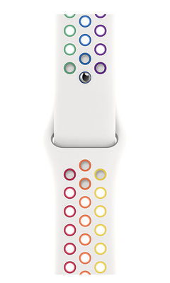 Buy Neon Sport Rainbow White - Silicone Apple Watch Band  (38 / 41 MM) Apple Watch Bands Online