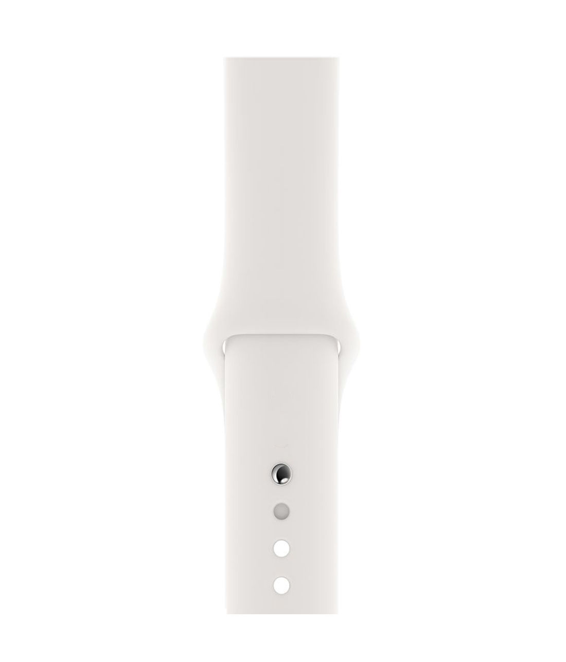 Pristine White Silicone Apple Watch Band 42 45 MM