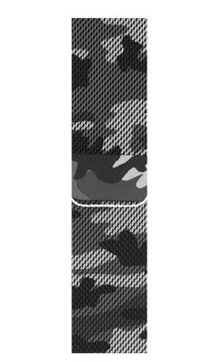 Buy Camo Grey - Stainless Steel Apple Watch Band  (42 / 45 MM) Apple Watch Bands Online