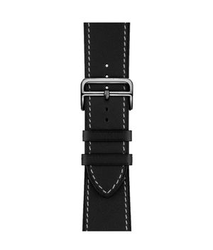 Buy Bold Black - Leather Apple Watch Band  (42 / 45 MM) Apple Watch Bands Online