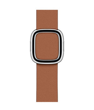Buy Modern Buckle Saddle Brown - Leather Apple Watch Band  (38 / 41 MM) Apple Watch Bands Online