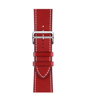 Buy Power Red - Leather Apple Watch Band  (42 / 45 MM) Apple Watch Bands Online