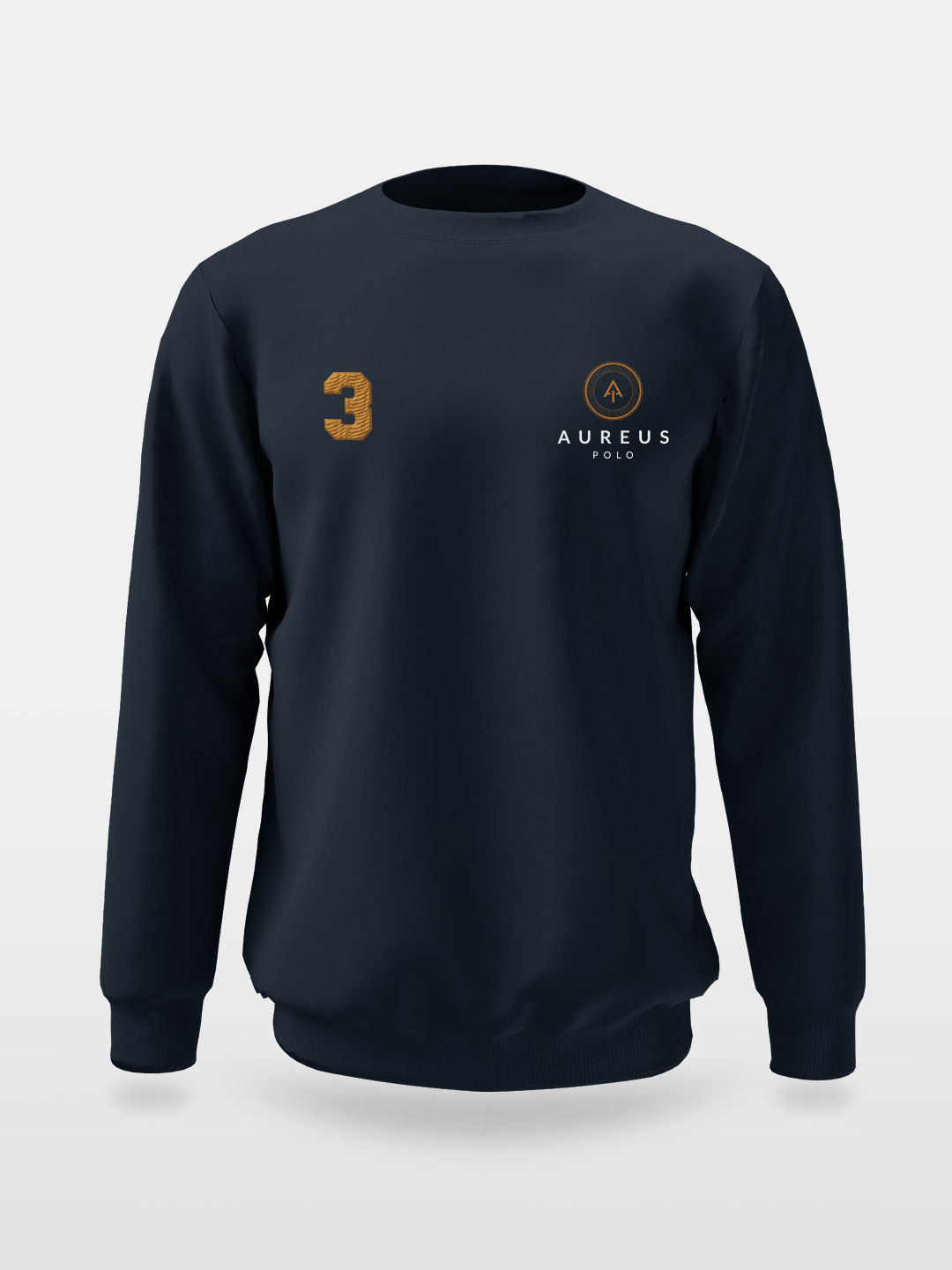 Aureus Polo Vertical - Mens Sweatshirt - Navy Blue - Large