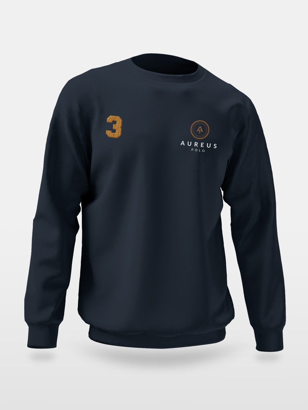 Aureus Polo Vertical - Mens Sweatshirt - Navy Blue - Large