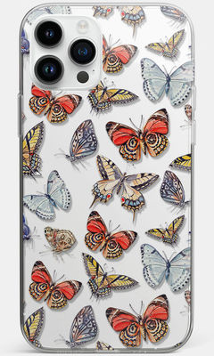 Buy Artistic Butterflies - Clear Case for iPhone 12 Pro Max Phone Cases & Covers Online