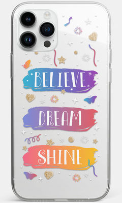 Buy Believe Dream Shine - Clear Case for iPhone 12 Pro Max Phone Cases & Covers Online
