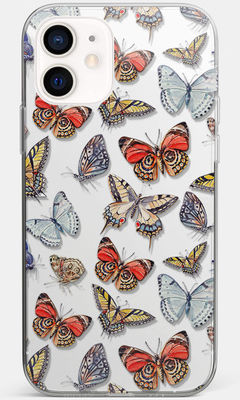 Buy Artistic Butterflies - Clear Case for iPhone 12 Mini Phone Cases & Covers Online
