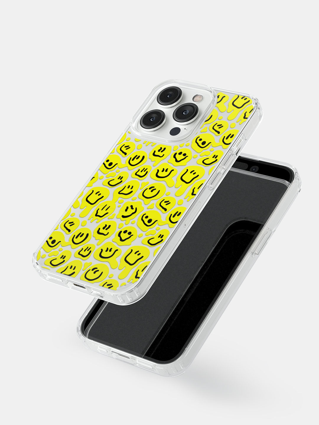 Dripping Smiley Face Case Compatible with iPhone 12 Pro Max,Unique