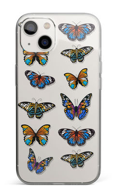 Buy Colorful Butterflies - Clear Case for iPhone 14 Plus Phone Cases & Covers Online