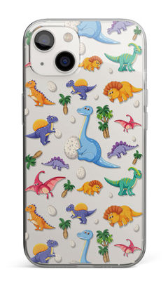 Buy Cute Dinosaurs - Clear Case for iPhone 14 Plus Phone Cases & Covers Online