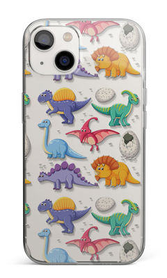 Buy Kawaii Dinosaurs - Clear Case for iPhone 14 Plus Phone Cases & Covers Online