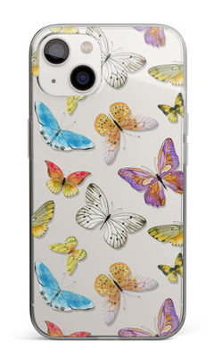 Buy Water Colour Butterflies - Clear Case for iPhone 14 Plus Phone Cases & Covers Online