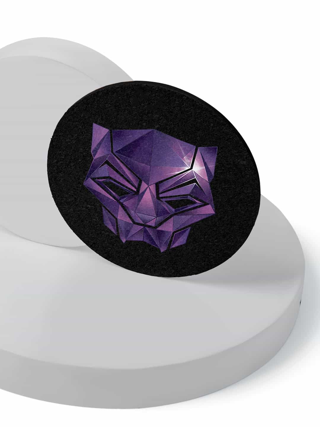 Black Panther Logo - Circular Coaster