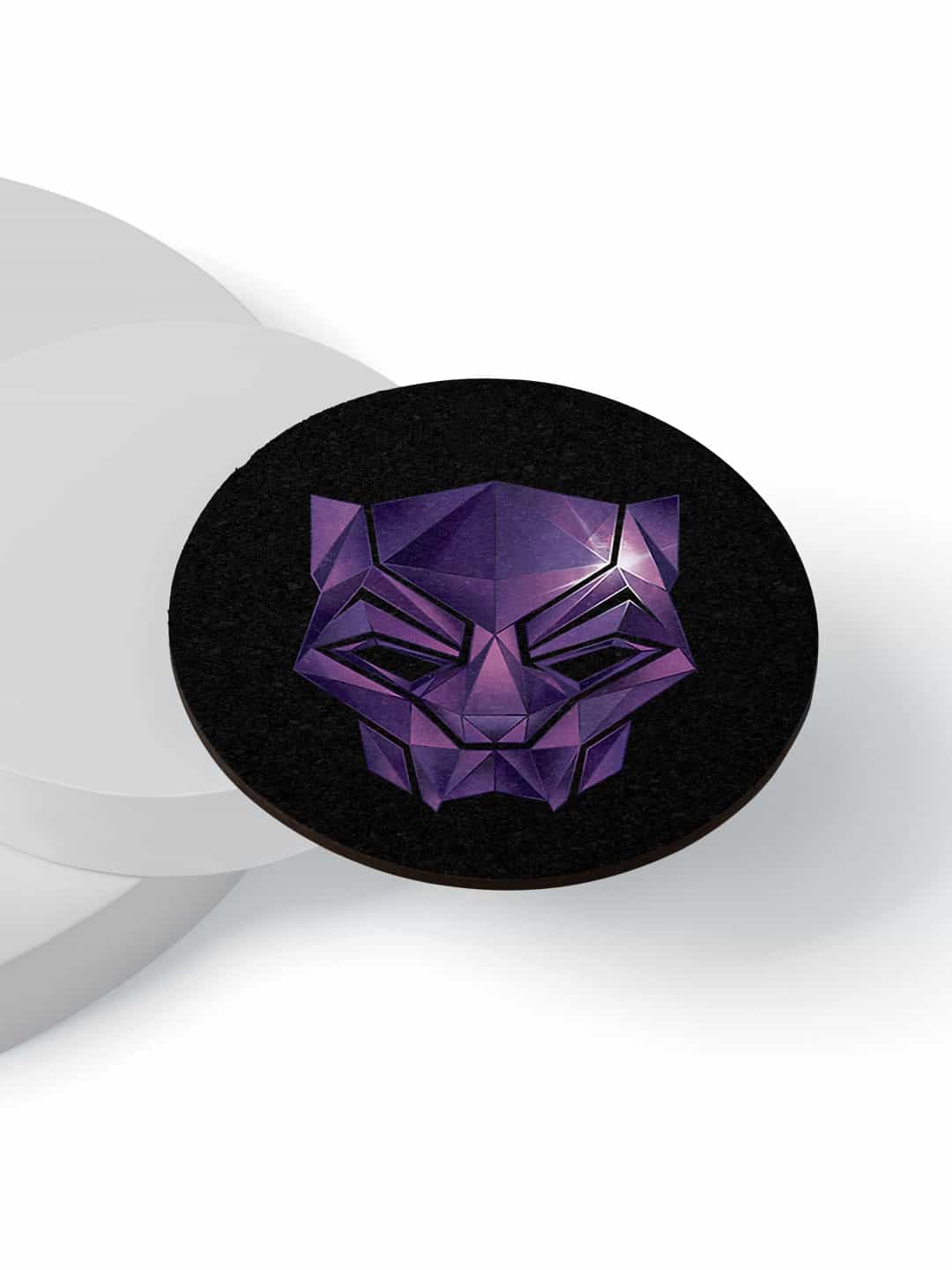 Black Panther Logo - Circular Coaster