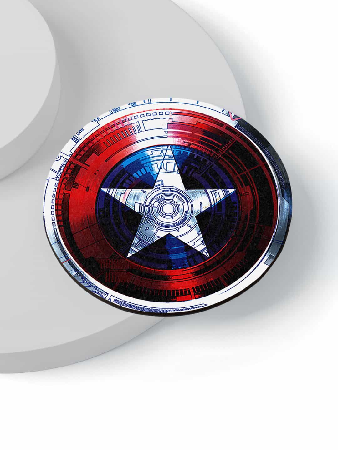 Captains Shield Decoded - Circular Coaster