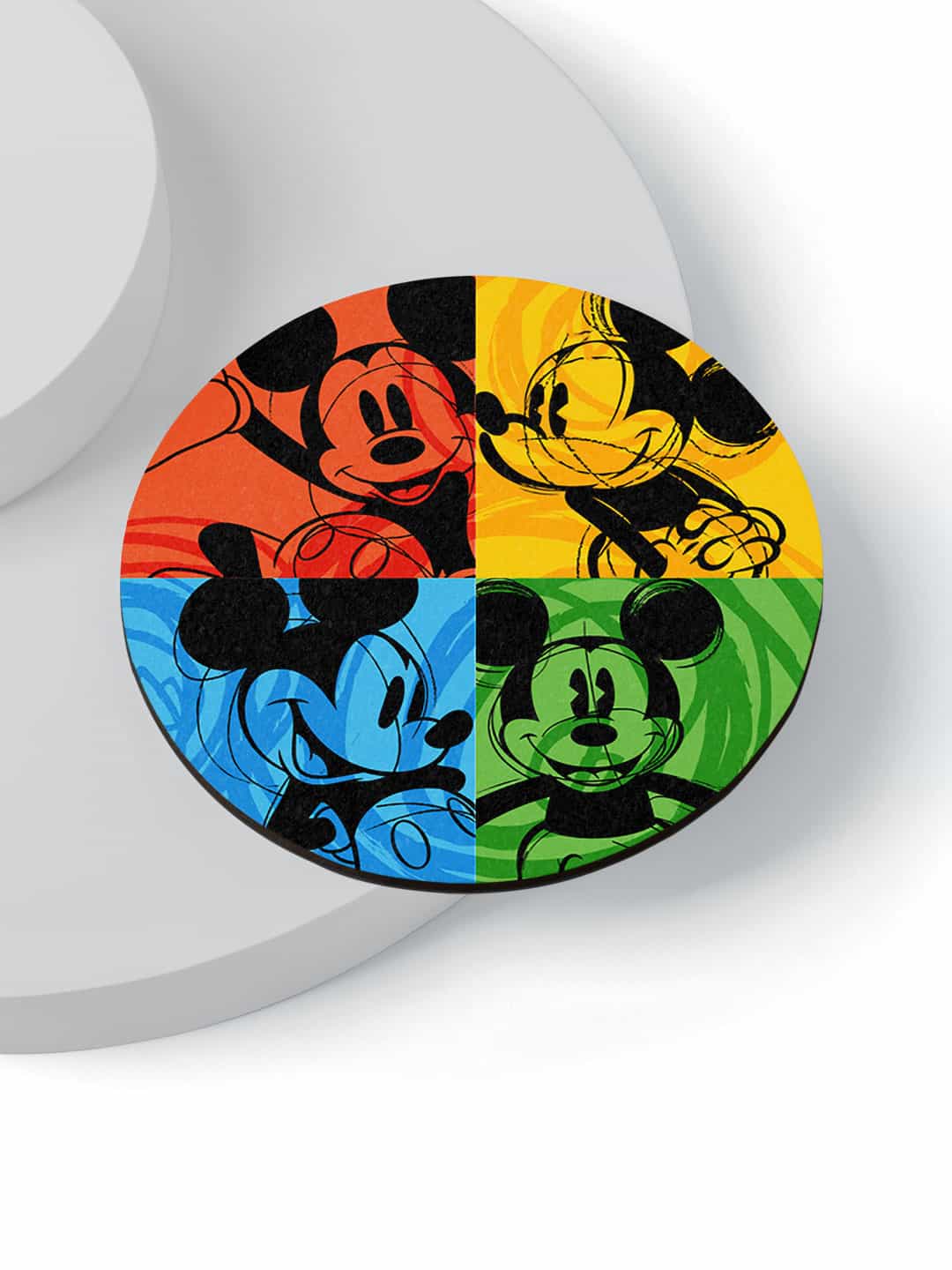 Shades of Mickey - Circular Coaster