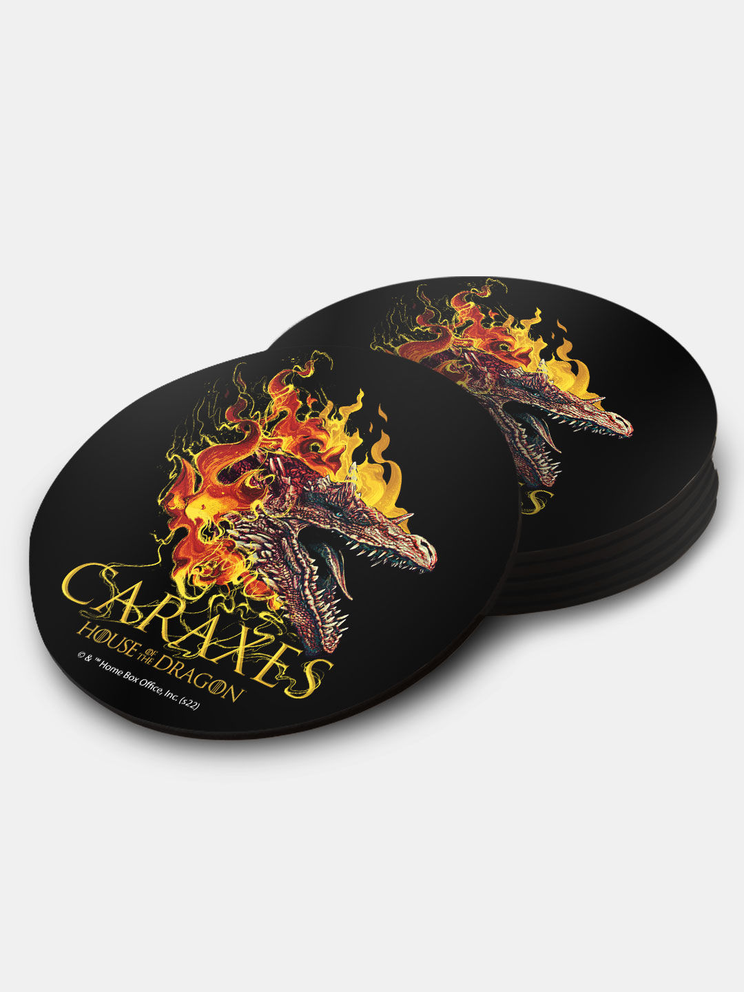 Buy HOD Caraxes Fire - Circular Coasters Coasters Online