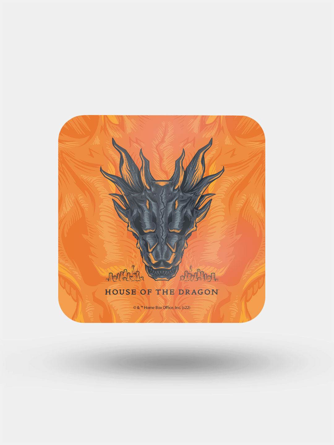 Buy HOD Balerion Candle Altar Orange - 10 X 10 (cm) Square Coasters Coasters Online