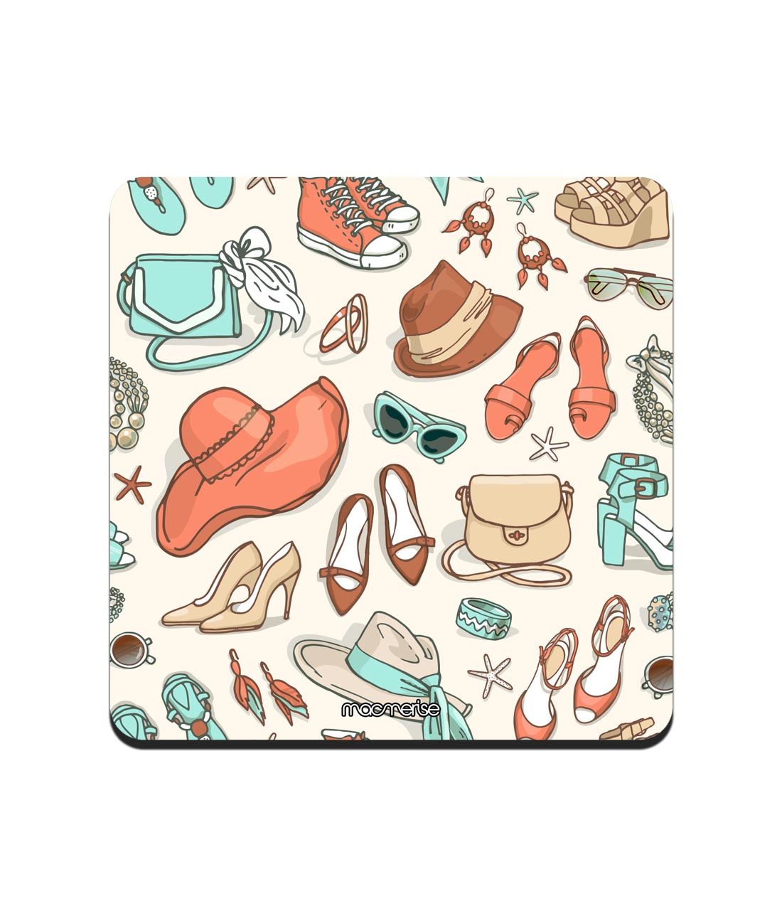 White Wanderlust - 10 X 10 (cm) Coaster