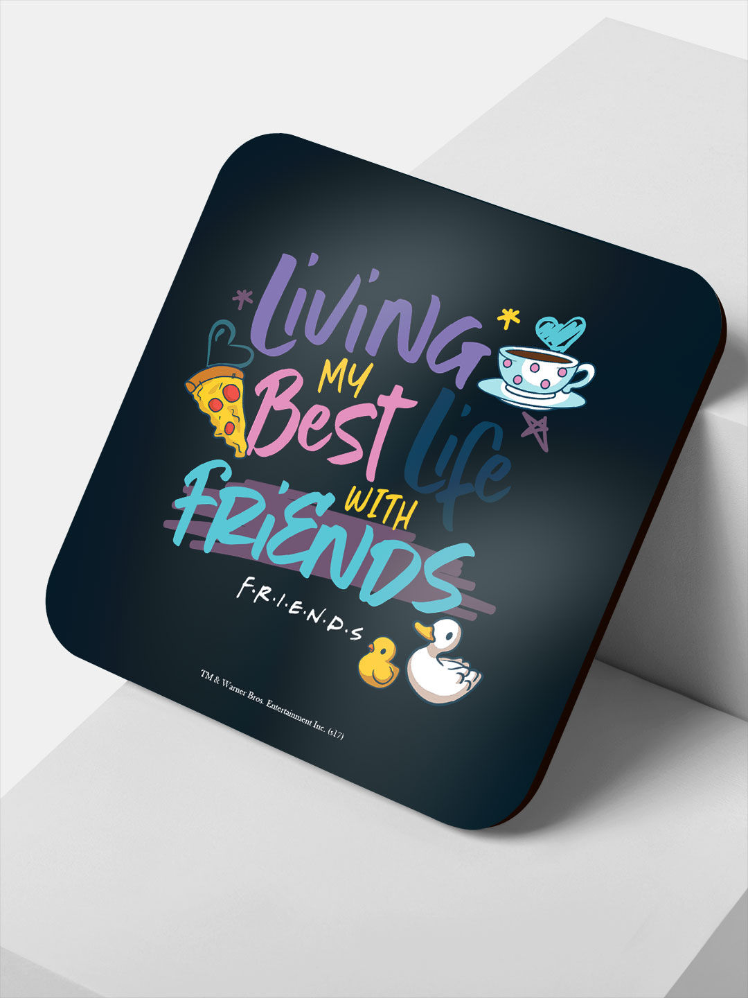 Valentine Best Life with Friends - 10 X 10 (cm) Coaster