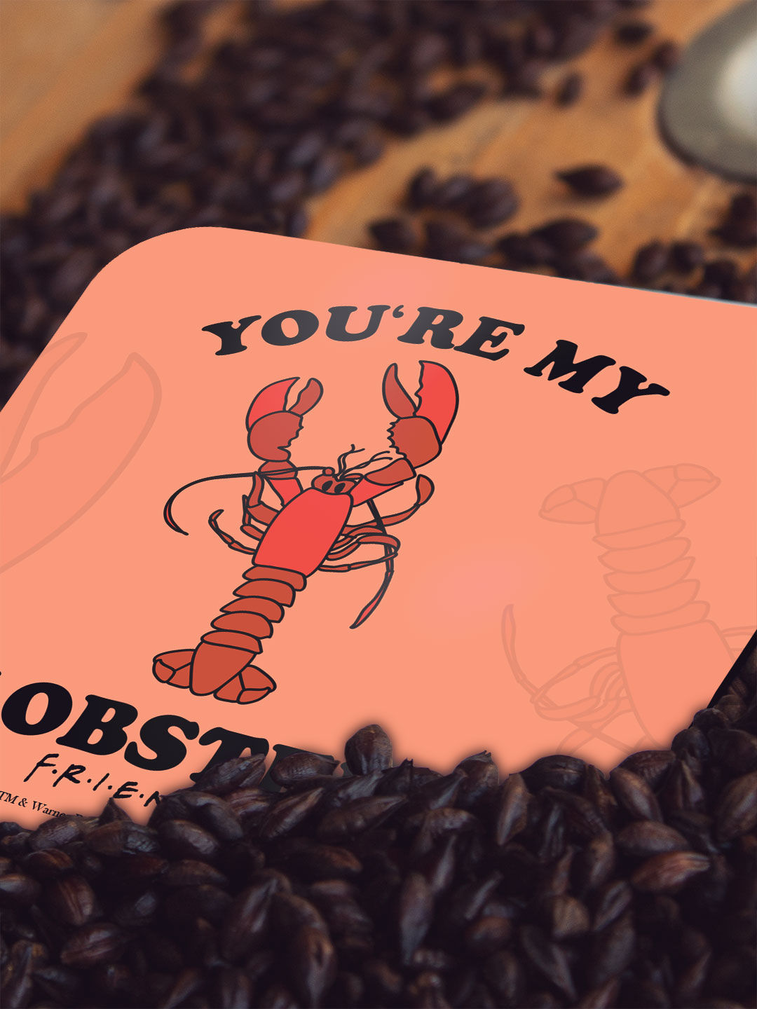 Valentine Lobster - 10 X 10 (cm) Coaster