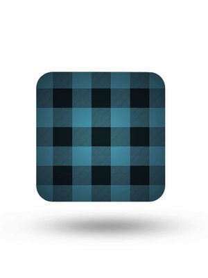 Buy Checkmate Blue - 10 X 10 (cm) Coaster Coasters Online