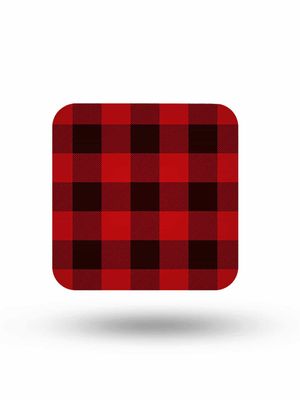 Buy Checkmate Red - 10 X 10 (cm) Coaster Coasters Online
